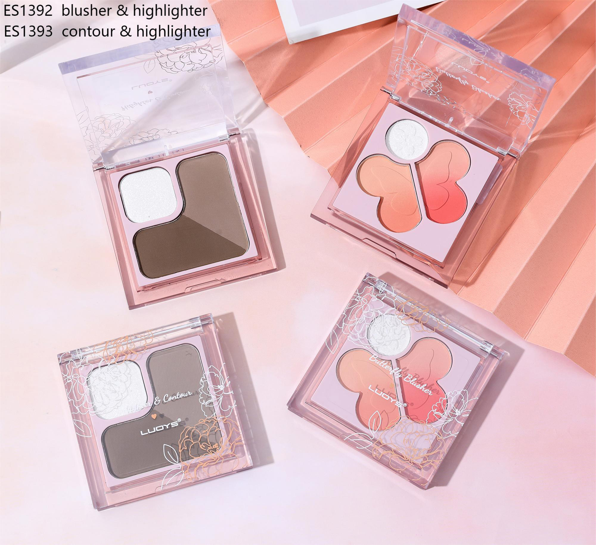 ES1392 blusher & highlighter ES1393 contour & highlighter
