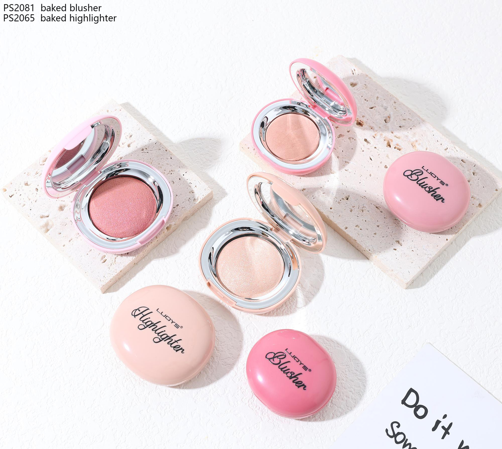 PS2081 baked blusher PS2065 baked highlighter