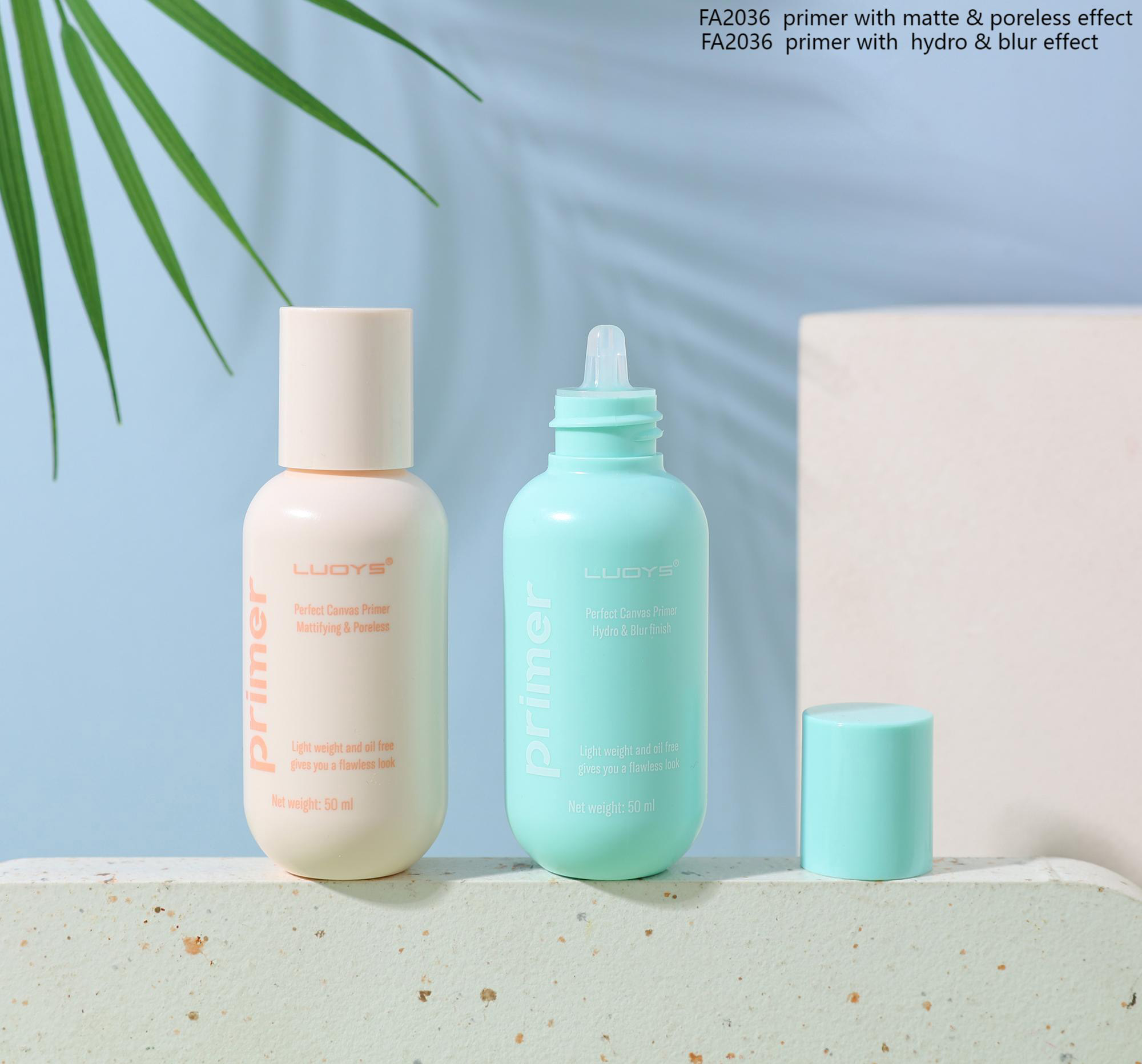 FA2036 primer with matte & poreless effect FA2036 primer with hydro & blur effect