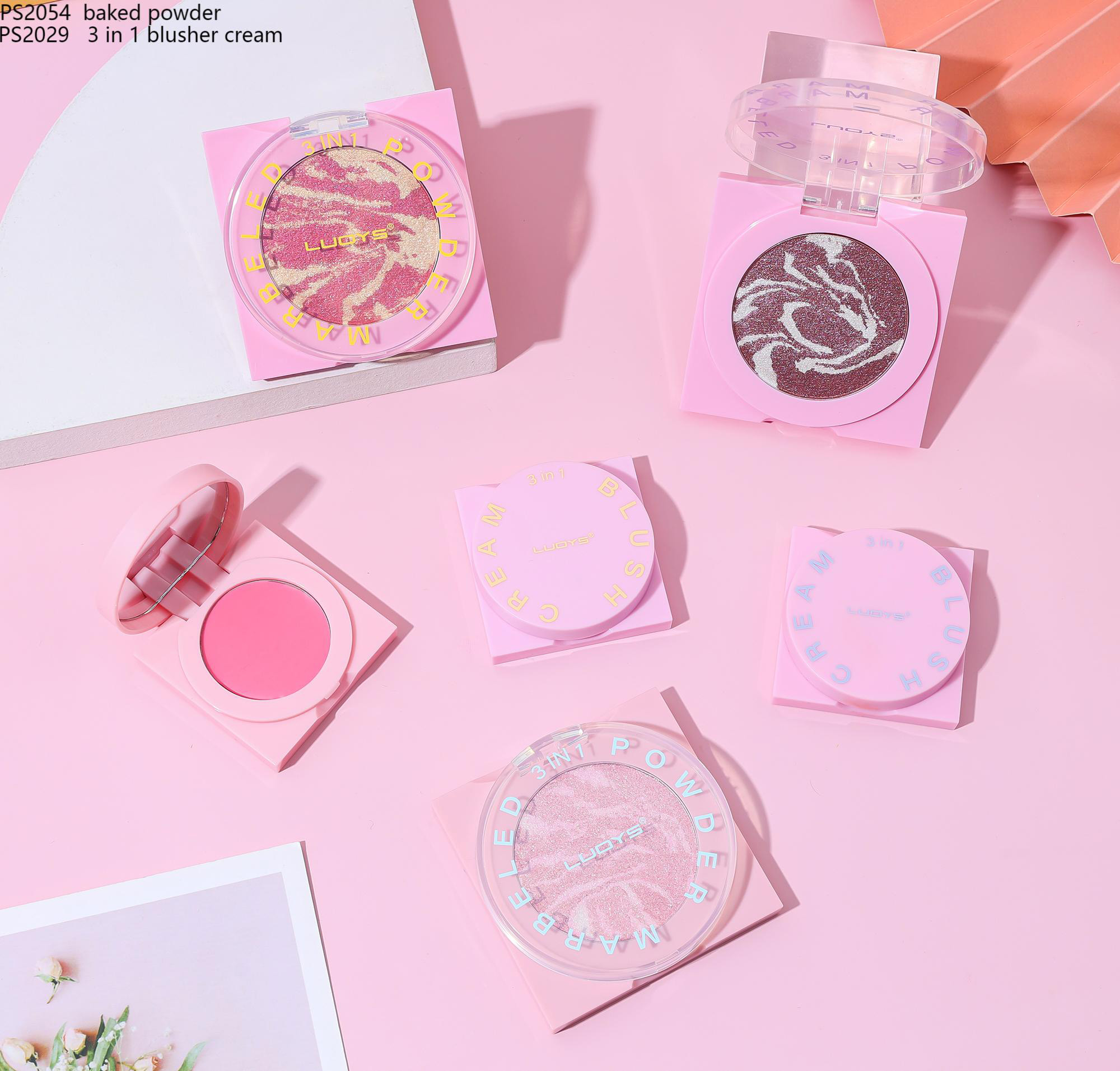 PS2054 baked powder PS2029 3 in 1 blusher cream