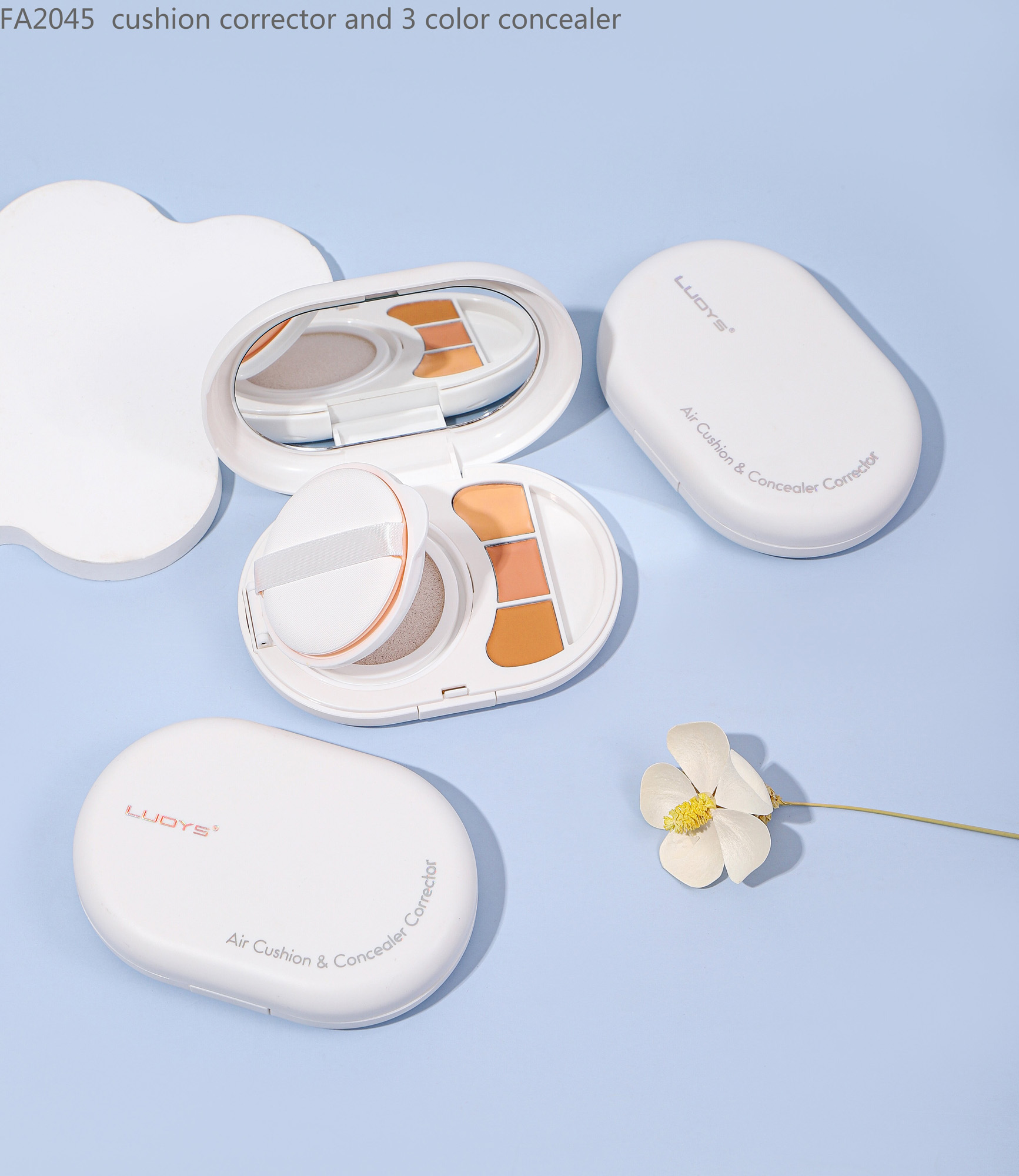 FA2045 cushion corrector and 3 color concealer