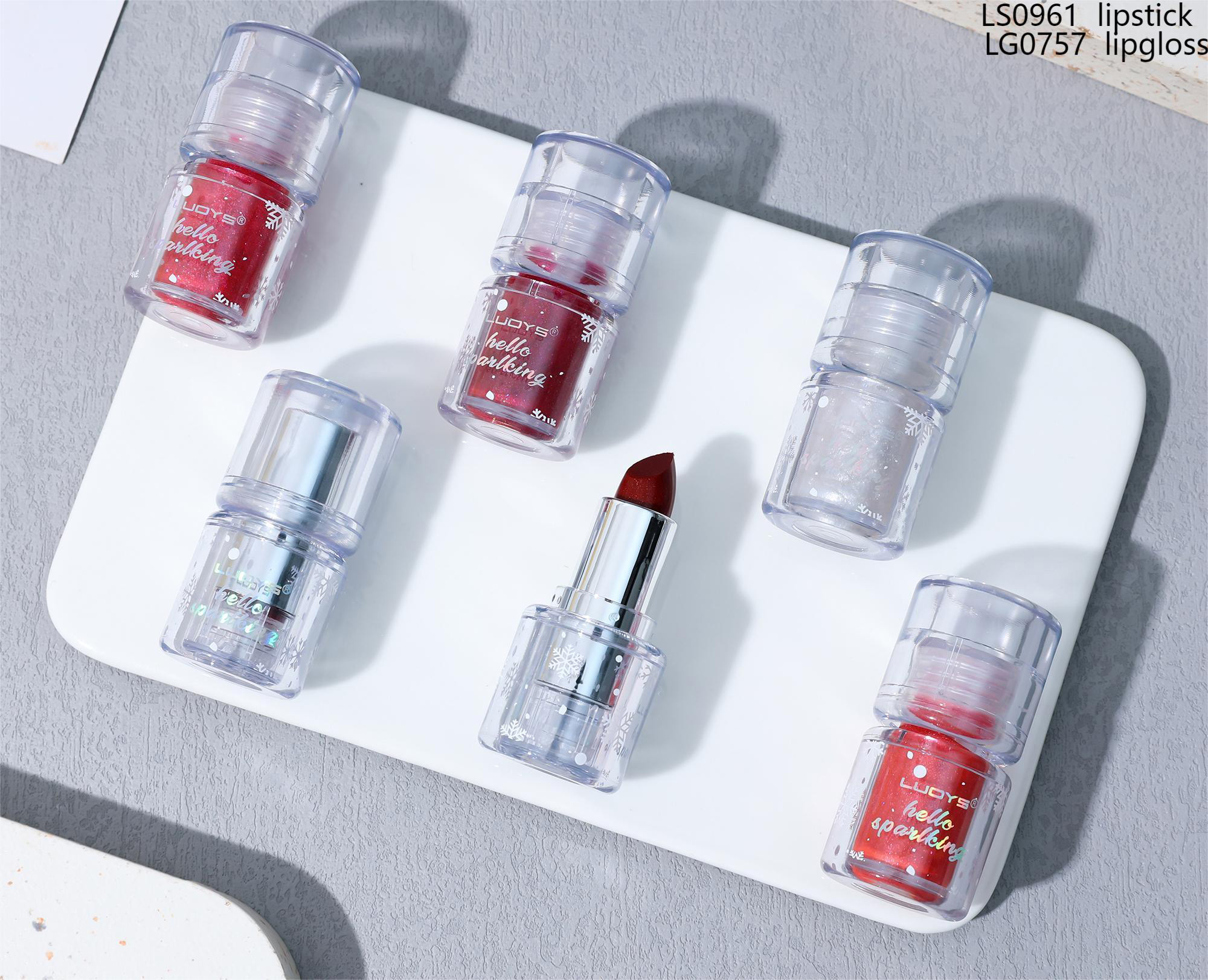 LS0961 lipstick LG0757 lipgloss