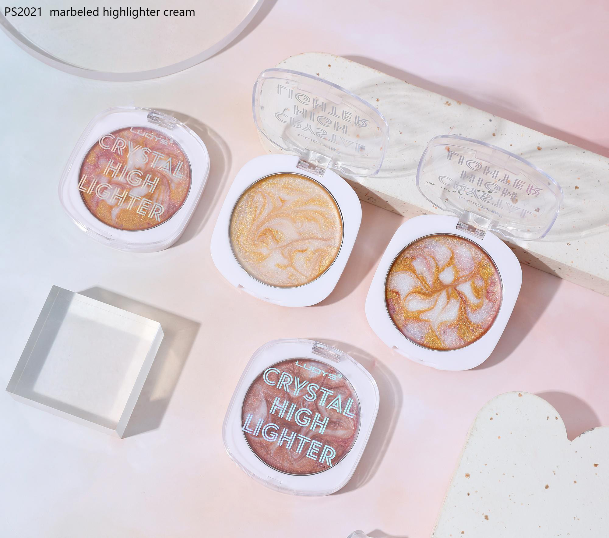 PS2021 marbeled highlighter cream