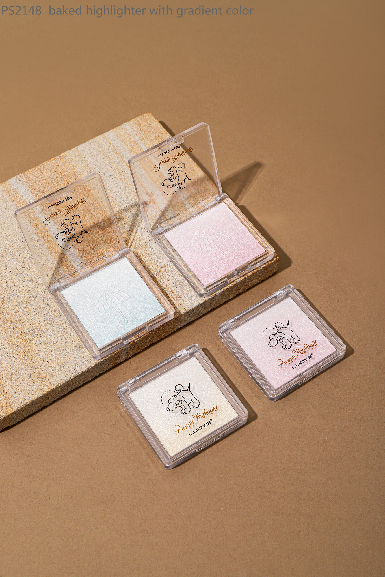 PS2148 baked highlighter with gradiet color