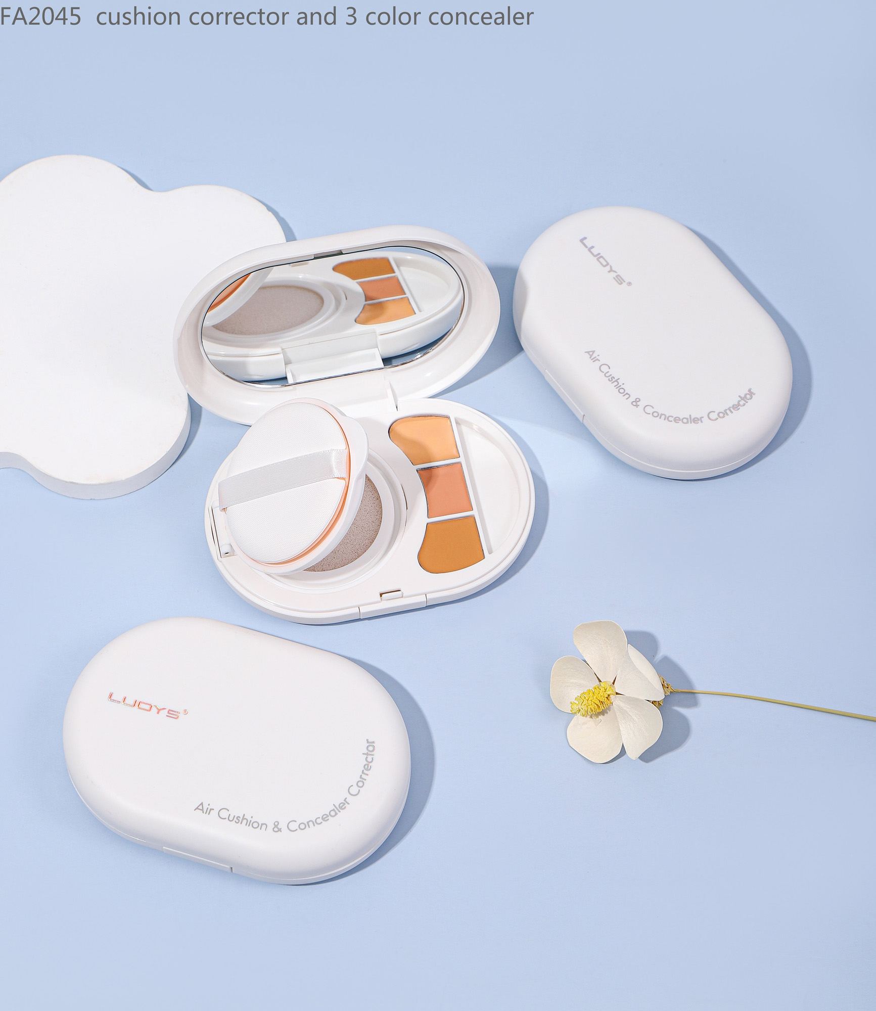FA2045 cushion corrector and 3 color concealer