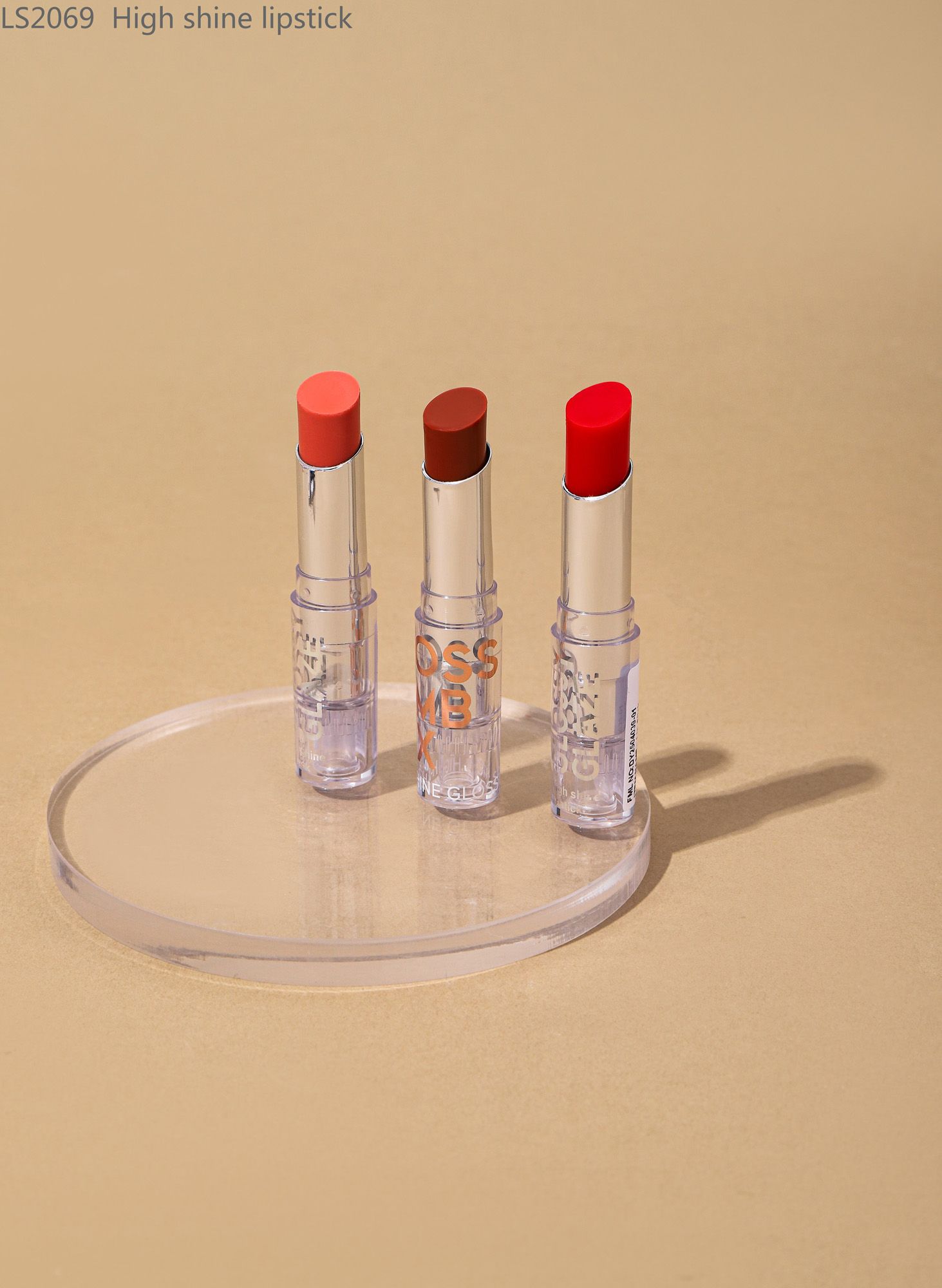 LS2069 high shine lipstick package for cosmetic product development and quality evaluation